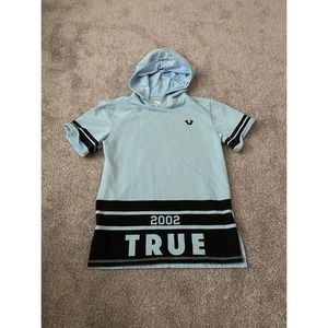 True religion short‎ sleeve hoodie medium